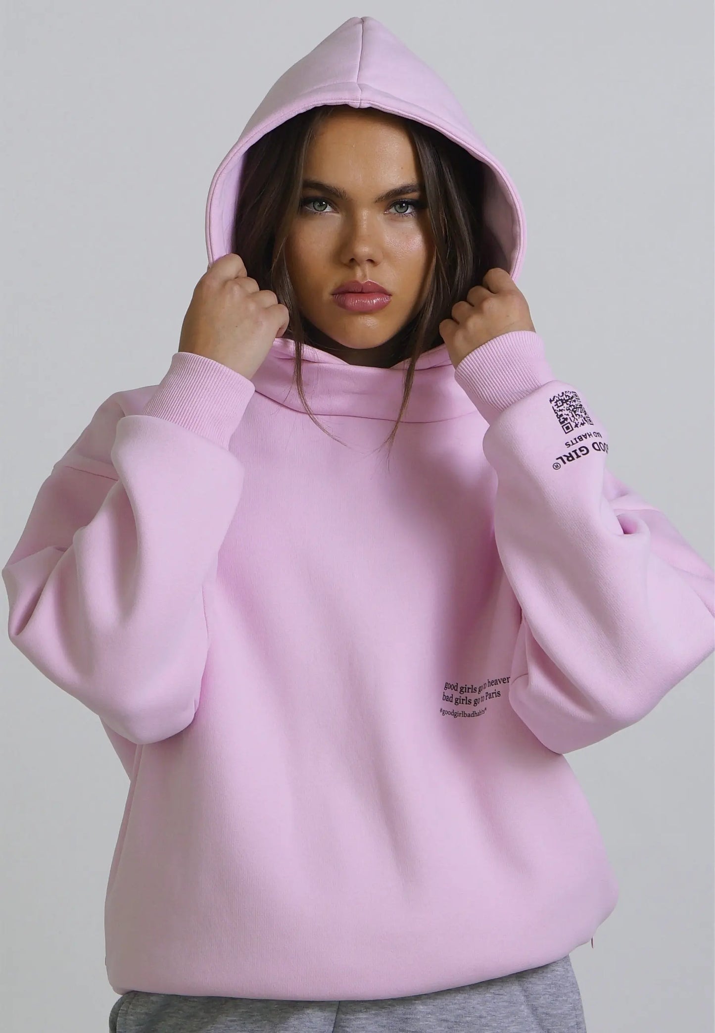 KRYMMY Hoodie Pink Rosa  - GOOD GIRL BAD HABITS