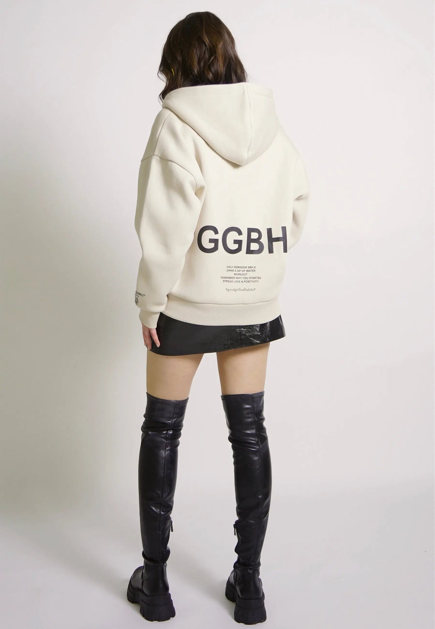 KAINY Sweatjacke Kapuzenjacke Zip Up Hood Sweat Beige Sand - GOOD GIRL BAD HABITS