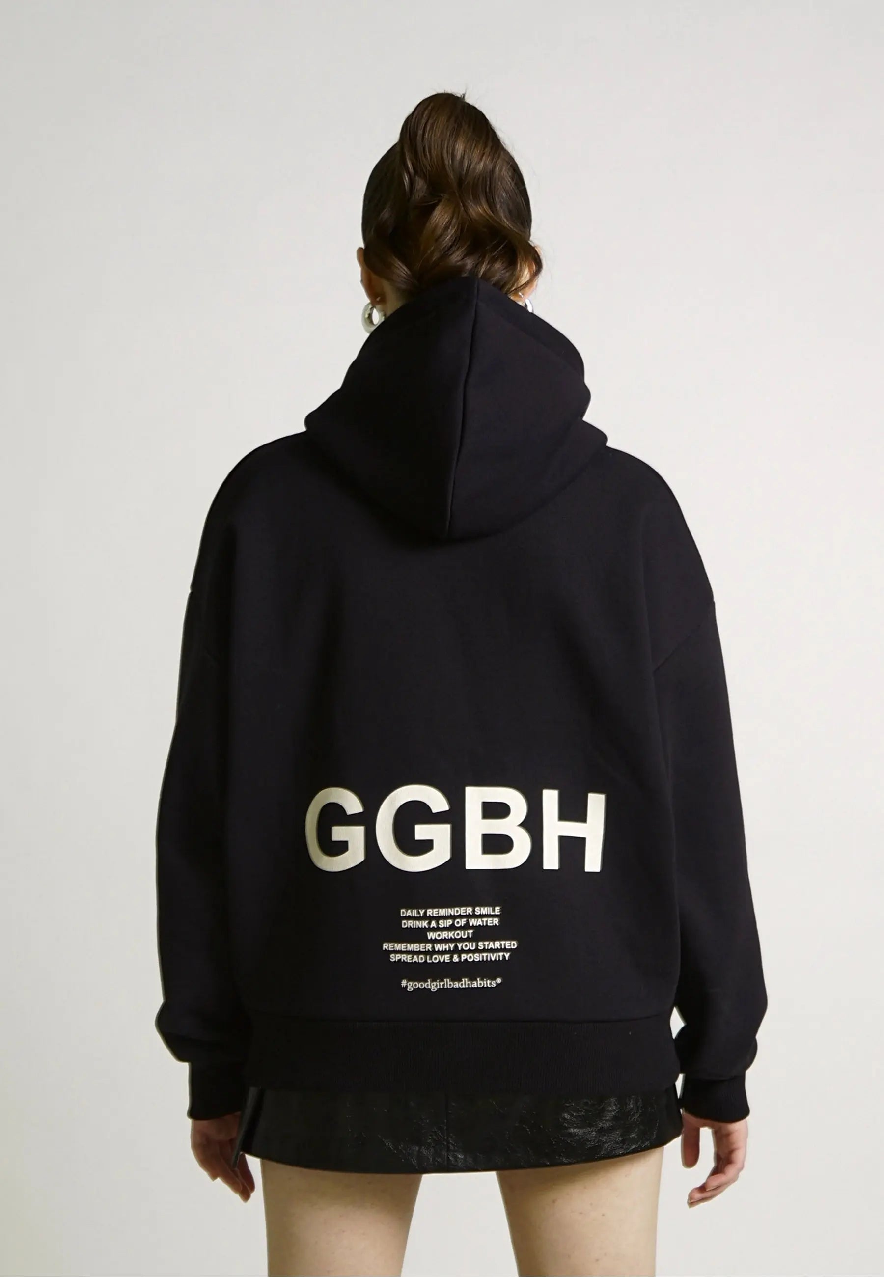 KAINY Sweatjacke Kapuzenjacke Zip Up Hood Sweat Black Schwarz - GOOD GIRL BAD HABITS