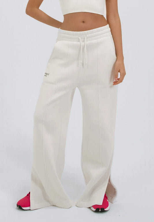 SAYEN Jogginghose Wide Leg Jogger White Weiss - GOOD GIRL BAD HABITS